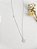 Gargantilha mini trevo branco com ponto de luz prata 925 e ródio - Imagem 6