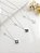 Gargantilha mini trevo branco com ponto de luz prata 925 e ródio - Imagem 5