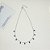 Gargantilha chocker gotas de zircônia 5A azul prata 925 e ródio - Imagem 2