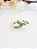 Brinco Argolinha Cravejada Verde Prata 925 Banhado a Ouro 18K - Imagem 2