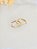 Brinco Argolinha Cravejada 13mm Prata 925 banhado a Ouro 18K - Imagem 4