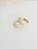 Brinco argolinha cravejada 10mm prata 925 banhado a ouro amarelo 18k - Imagem 2