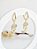 Brinco Argola 12mm com Pingente Sea Prata 925 banhado a ouro amarelo 18k - Imagem 2