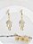 Brinco Argola 12mm com Pingente Sea Prata 925 banhado a ouro amarelo 18k - Imagem 1