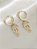Brinco Argola 12mm com Pingente Sea Prata 925 banhado a ouro amarelo 18k - Imagem 3