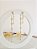 Brinco comprido com ponto de luz prata 925 banhado a ouro 18k - Imagem 1