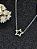 Colar Estrela Moissanite prata 925 com ródio - Imagem 1
