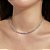 Colar Riviera 3 garras Moissanite 3mm/45cm prata 925 com banho de ródio - Imagem 2