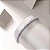 Pulseira Riviera 3 garras Moissanite 3mm prata 925 com banho de ródio - Imagem 3