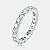 Anel aliança inteira Moissanite 3mm prata 925 com banho de ródio - Imagem 4