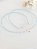 Choker de cristal azul claro 3mm prata 925 - Imagem 2
