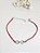 Pulseira de corda vermelha infinito cravejado prata 925 com ródio - Imagem 4