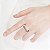 Anel meia aliança 7 pedras Moissanite 3mm prata 925 com ródio - Imagem 3