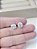 Brinco ponto de luz Moissanite 6,5mm/ 1ct prata 925 com banho de ródio - Imagem 5