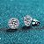 Brinco ponto de luz Moissanite 6,5mm/ 1ct prata 925 com banho de ródio - Imagem 3
