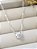 Colar pingente coração Moissanite 6,5mm/ 1ct prata 925 com banho de ródio - Imagem 4