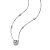 Colar ponto de luz Moissanite 6,5mm/1.0ct prata 925 com banho de ródio - Imagem 4