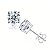 Brinco solitário 8mm Moissanite/2.0ct prata 925 com ródio - Imagem 3