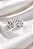 Brinco solitário Moissanite 6,5mm/ 1.0ct prata 925 com ródio - Imagem 3