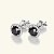Brinco Moissanite Black 6,5mm/ 1.0ct prata 925 com ródio - Imagem 5