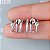 Brinco 3 aros Moissanite 4mm/ 0.30ct prata 925 com ródio - Imagem 4