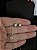Conjunto Ponto De Luz Moissanite Ciano 6.5mm Prata 925/ródio - Imagem 2
