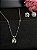 Conjunto Ponto De Luz Moissanite Ciano 6.5mm Prata 925/ródio - Imagem 3