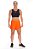 SHORT PERFORMANCE CORTE A LASER LARANJA - Imagem 2
