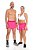 SHORT PERFORMANCE CORTE A LASER PINK - Imagem 1