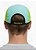 Boné Five Panel - Aba Reta Azul Claro e Verde - Imagem 3