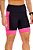 Bermuda Feminina Compress Max PRETO COM ROSA - Imagem 1