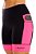 Bermuda Feminina Compress Max PRETO COM ROSA - Imagem 2
