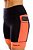 Bermuda Feminina Compress Max PRETO COM LARANJA - Imagem 2