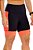 Bermuda Feminina Compress Max PRETO COM LARANJA - Imagem 1