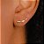 Brinco Semijoia Hipoalergênico Ear Cuff Coracoes de Zirconia Happy Lyfe Pq. Dourado com Cristal - Imagem 9