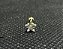 P0683 MICROBELL RODIO RETO ESTRELA DE 5MM HASTE DE 6MM 1.2 DOURADO - Imagem 1