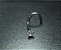 P0657 NOSTRIL TITANIO 0.8 CRAVEJADO GARRINHA  CRISTAL 2.0 MM - Imagem 1