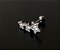 P0640 MICROBELL RODIO RETO 3 ESTRELAS COM ZIRCONIA 6MM 1.2 - Imagem 1