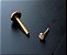 P0628 LABRET TITANIO 8MM PUSH PIN GOLD 1.0 PEDRA DE 2MM - Imagem 1