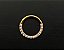 P0454 SEGMENTO PVD GOLD FRONTAL CRAVEJA CRISTAL 8MM - Imagem 1