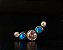 P0337 TOPO TITANIO CLUSTER 5 PEDRAS ZIRCONIA ROSA OPALAS AZUIS 1.2 TN451 - Imagem 1