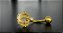 P0302 BANANA RÓDIO DOURADO FIXO COROA CRAVEJADA - Imagem 1