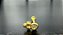 P0255 MICROBELL RÓDIO RETO  DOURADO TRINITY BOLINHAS COM PEDRAS 1.2 6MM - Imagem 1