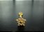 P0248 MICROBELL RODIO RETO DOURADO ESTRELA  CRAVEJADA  1.2 6MM - Imagem 1