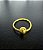 P0235 ARGOLA RODIO DOURADO TORÇAO PINGENTE  BOLINHA FOSCA 8MM - Imagem 1