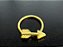 P0215 ARGOLA RODIO DOURADO CONCH FLECHA 8MM - Imagem 1