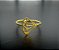 P0208 ARGOLA  RODIO DOURADO DAITH DIAMANTE 8MM - Imagem 1