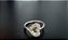 P0200 ARGOLA RODIO TORÇAO DAITH CORAÇÃO CRAVEJADO 8MM - Imagem 1