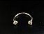 P0097 FERRADURA AÇO ROSCA INTERNA DUPLA ZIRCONIA  1.2 8MM - Imagem 1