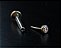 P0737  LABRET TITANIO PUSH PIN 1.2 8 MM PONTO DE LUZ 2,5MM - Imagem 1